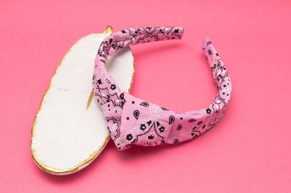 TIARA | TRICOLINE BANDANA NÓ TURBANTE | ROSA CLARO