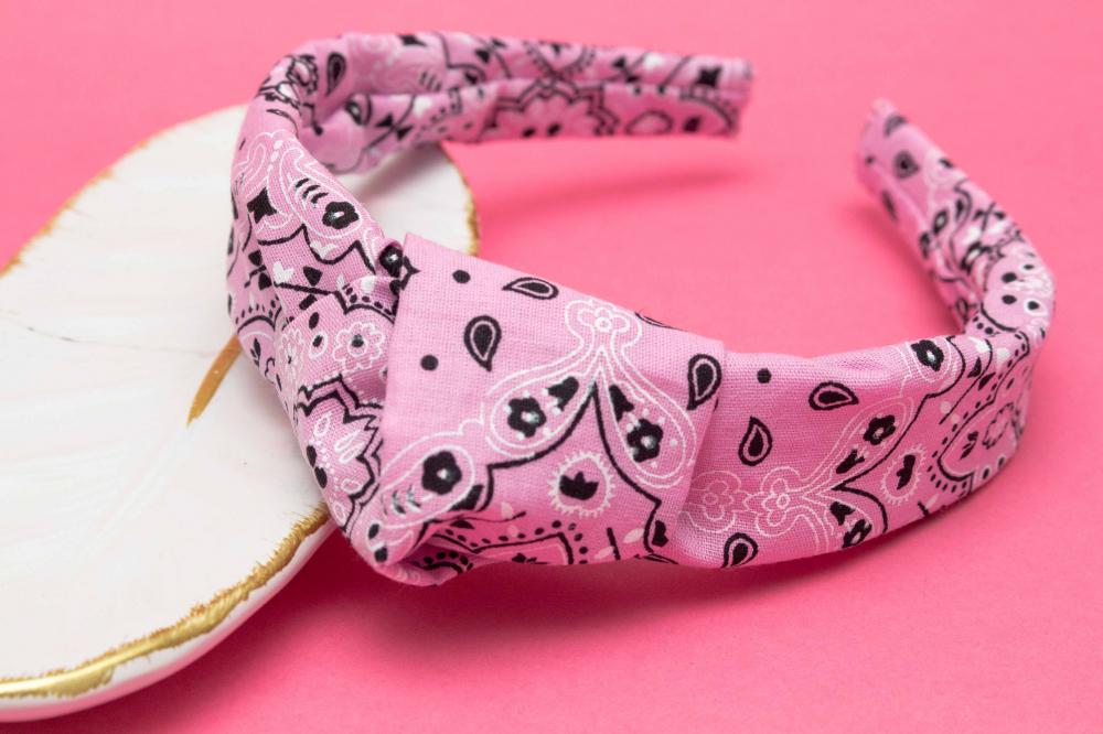 TIARA | TRICOLINE BANDANA NÓ TURBANTE | ROSA CLARO