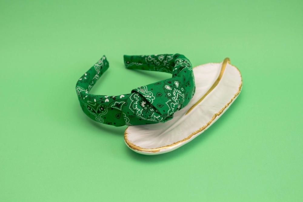 TIARA | TRICOLINE BANDANA NÓ TURBANTE | VERDE