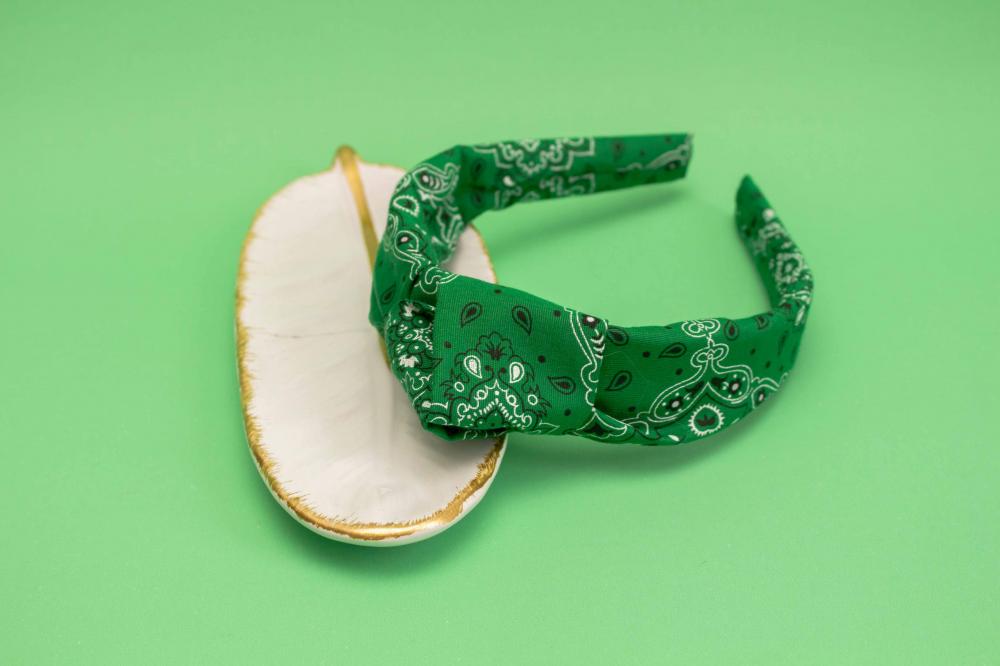 TIARA | TRICOLINE BANDANA NÓ TURBANTE | VERDE