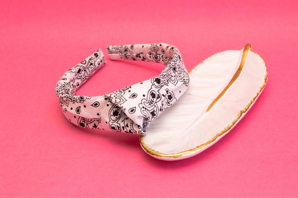 TIARA | TRICOLINE BANDANA NÓ TURBANTE | BRANCA