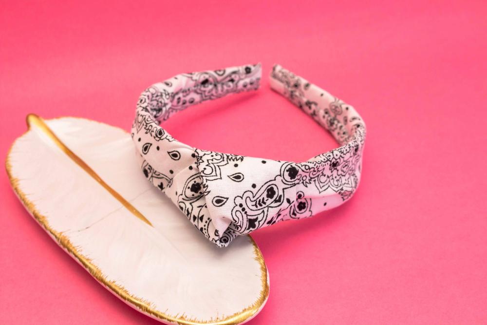TIARA | TRICOLINE BANDANA NÓ TURBANTE | BRANCA
