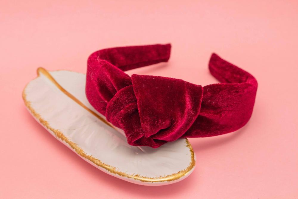 TIARA | NÓ TURBANTE VELUDO | MARSALA