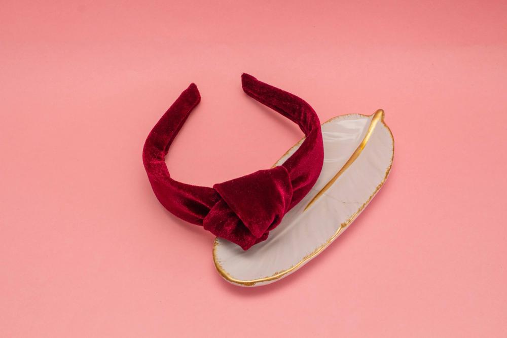 TIARA | NÓ TURBANTE VELUDO | MARSALA
