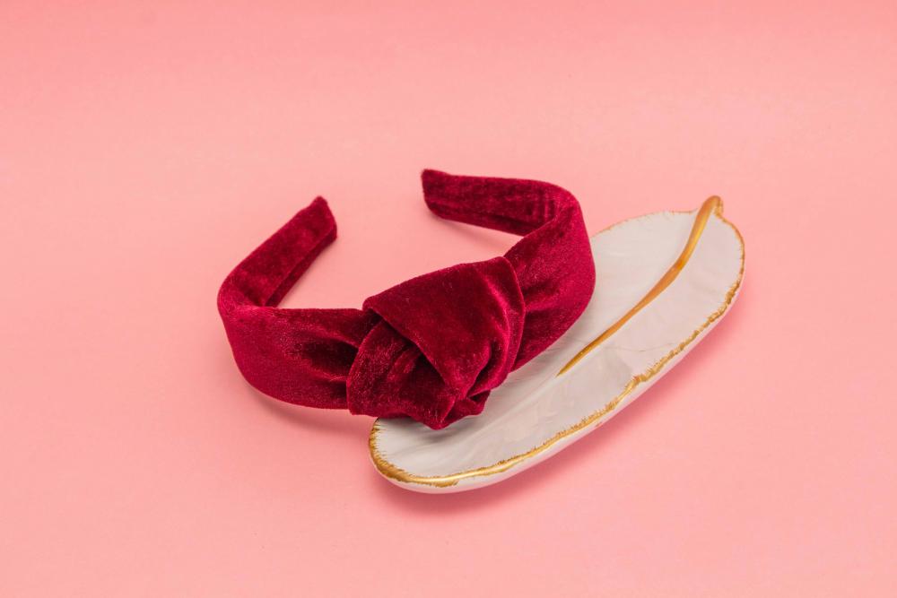 TIARA | NÓ TURBANTE VELUDO | MARSALA
