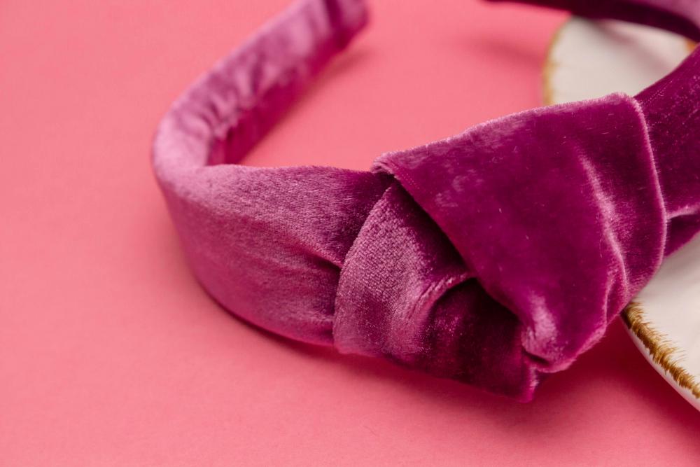 TIARA | NÓ TURBANTE VELUDO | ROXO CRITAL