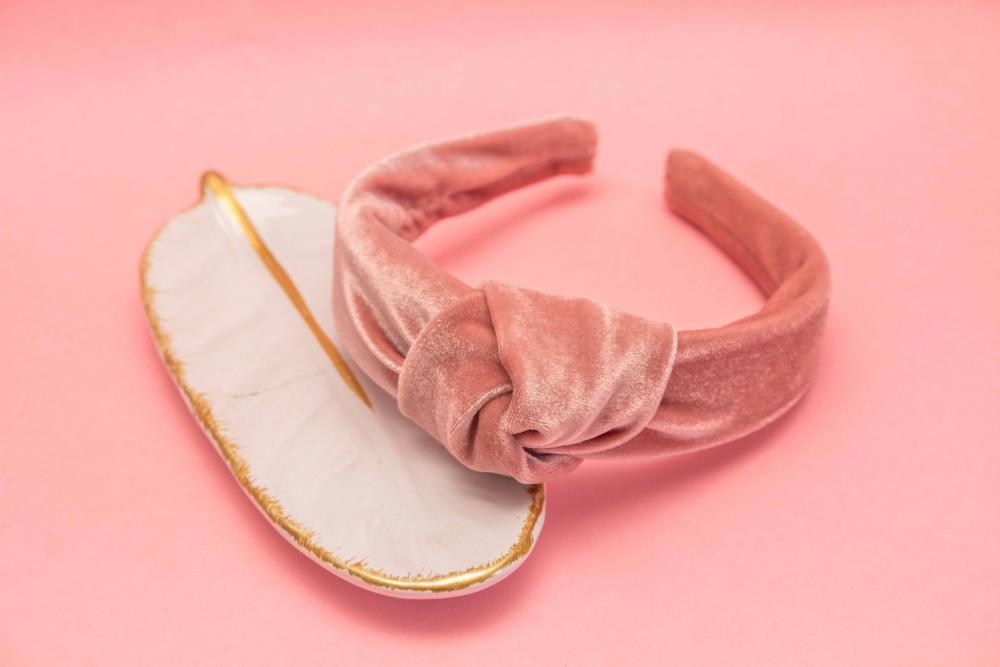 TIARA | NÓ TURBANTE VELUDO | ROSÊ
