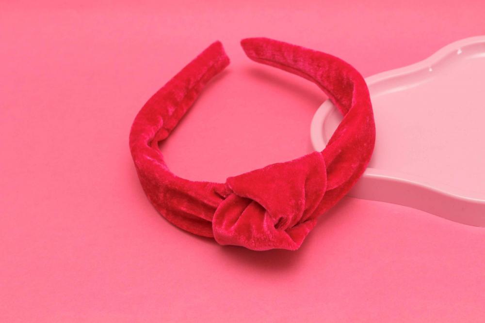 TIARA | NÓ TURBANTE VELUDO | PINK