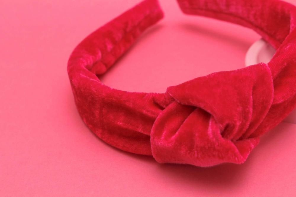 TIARA | NÓ TURBANTE VELUDO | PINK