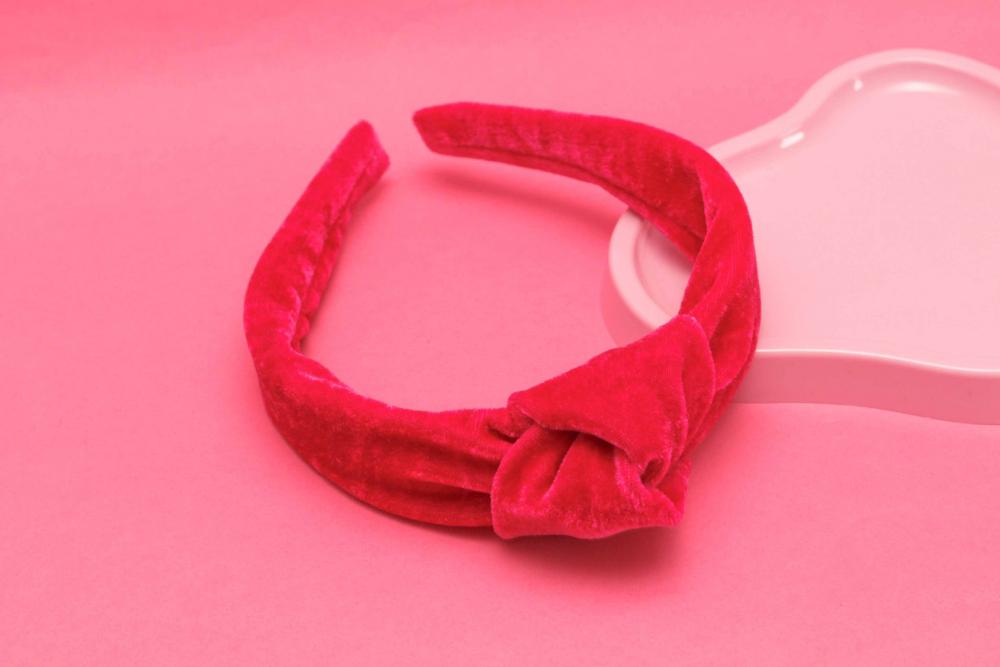 TIARA | NÓ TURBANTE VELUDO | PINK