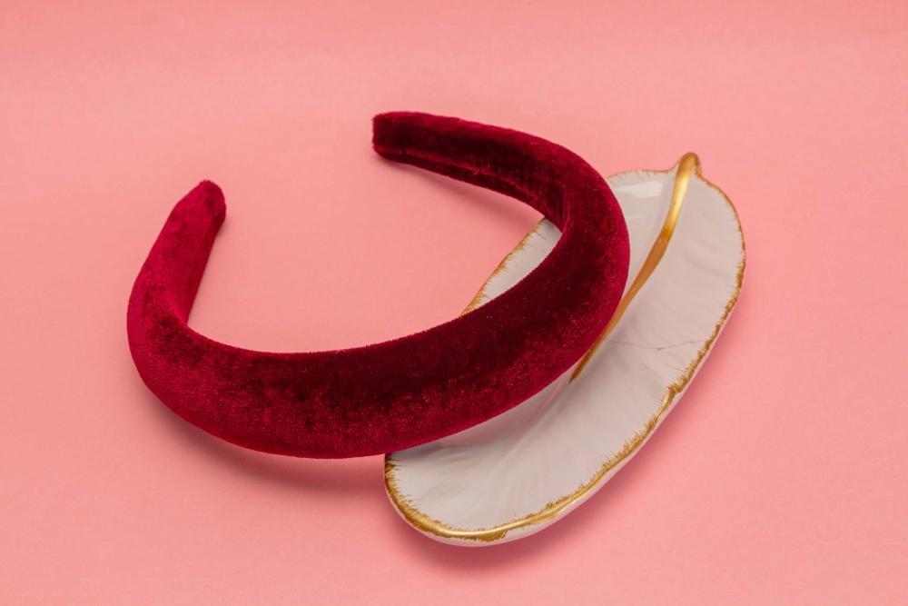 TIARA | CHEIA VELUDO  | MARSALA