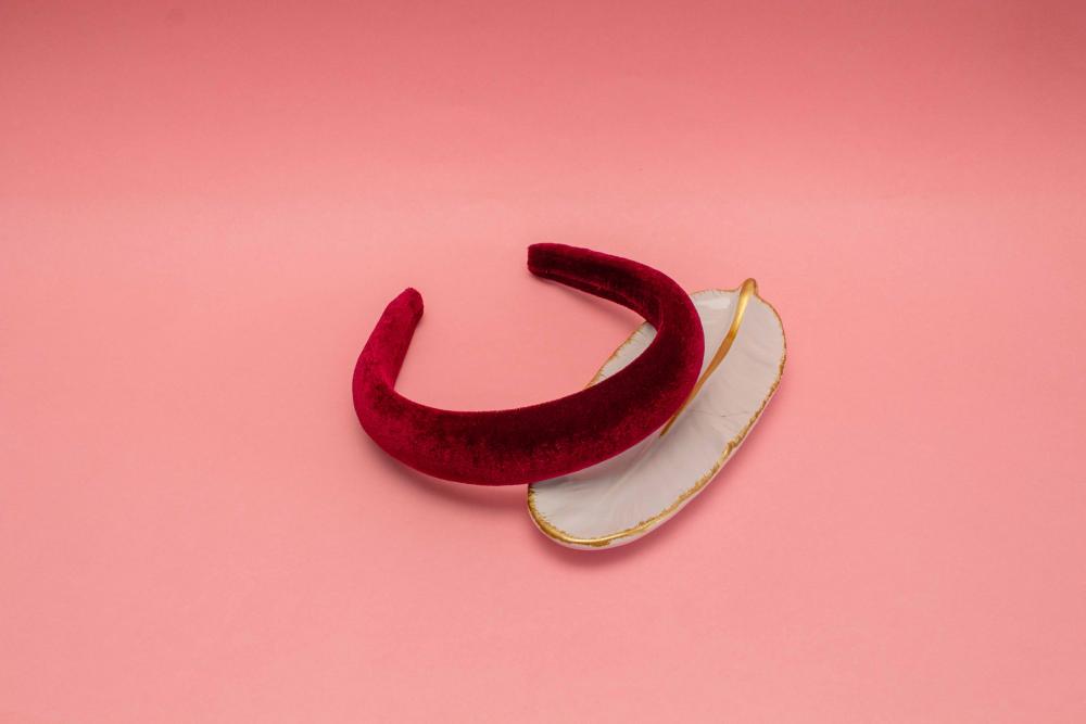 TIARA | CHEIA VELUDO  | MARSALA