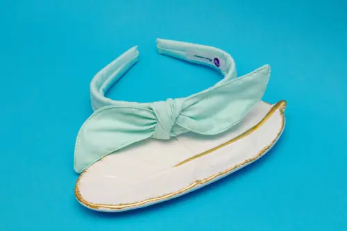 TIARA | TRICOLINE LISO LAÇO | AZUL BEBE
