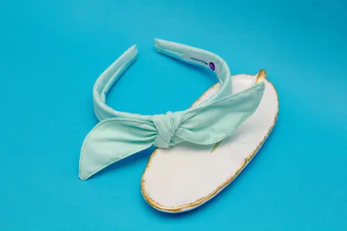 TIARA | TRICOLINE LISO LAÇO | AZUL BEBE
