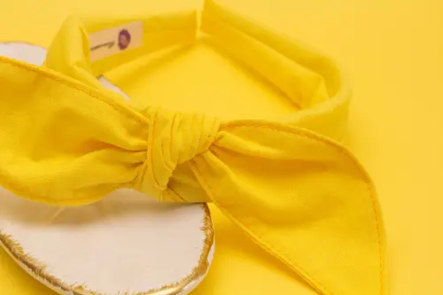 TIARA | TRICOLINE LISO LAÇO | AMARELO