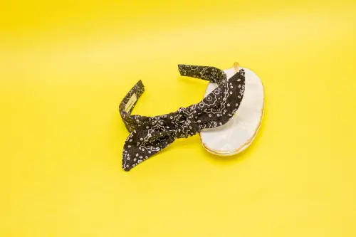 TIARA | TRICOLINE BANDANA LAÇO | PRETA