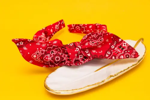 TIARA | TRICOLINE BANDANA LAÇO | VERMELHA