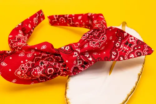 TIARA | TRICOLINE BANDANA LAÇO | VERMELHA
