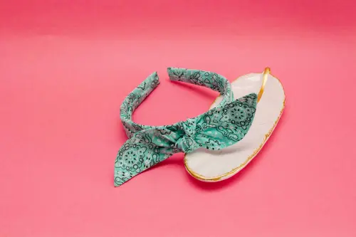 TIARA | TRICOLINE BANDANA LAÇO | AZUL CLARA