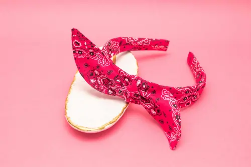 TIARA | TRICOLINE BANDANA LAÇO | PINK