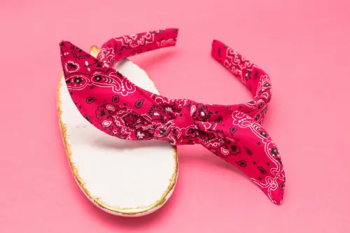 TIARA | TRICOLINE BANDANA LAÇO | PINK