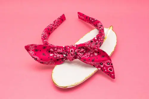TIARA | TRICOLINE BANDANA LAÇO | PINK