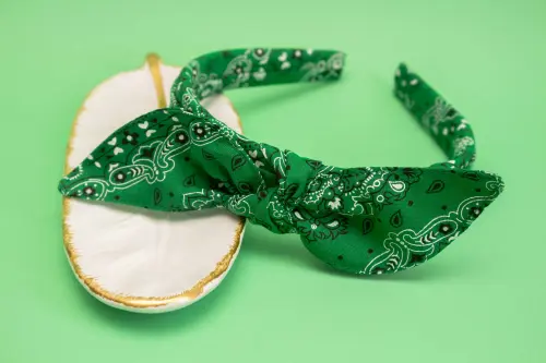 TIARA | TRICOLINE BANDANA LAÇO  | VERDE