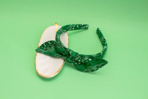 TIARA | TRICOLINE BANDANA LAÇO  | VERDE