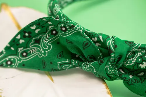 TIARA | TRICOLINE BANDANA LAÇO  | VERDE