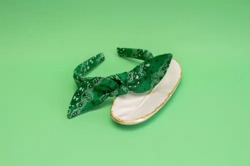 TIARA | TRICOLINE BANDANA LAÇO  | VERDE
