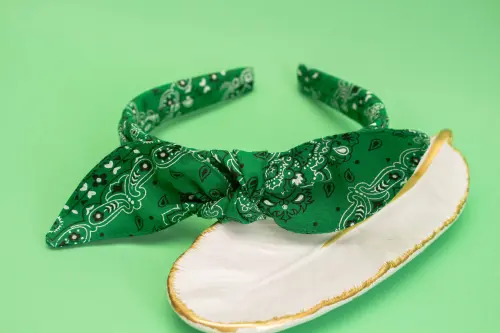 TIARA | TRICOLINE BANDANA LAÇO  | VERDE