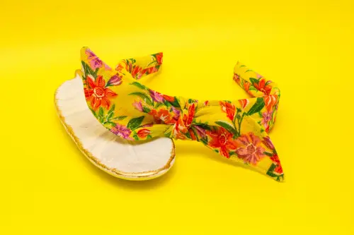 TIARA | TRICOLINE LAÇO CHITA (CARNAVAL) | AMARELO