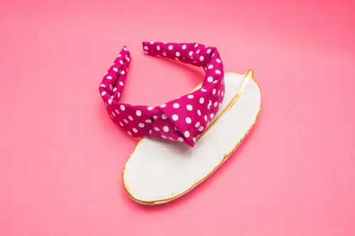 TIARA | TRICOLINE COM BOLINHA NÓ TURBANTE | BORDÔ