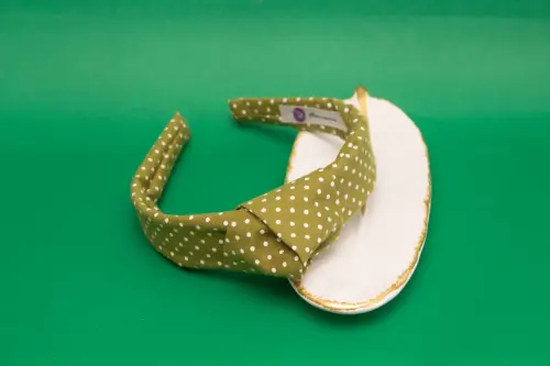 TIARA | TRICOLINE COM BOLINHA NÓ TURBANTE | VERDE