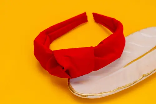 TIARA | TRICOLINE LISO NÓ TURBANTE | VERMELHA