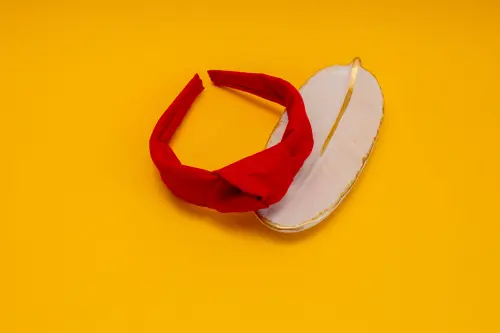 TIARA | TRICOLINE LISO NÓ TURBANTE | VERMELHA