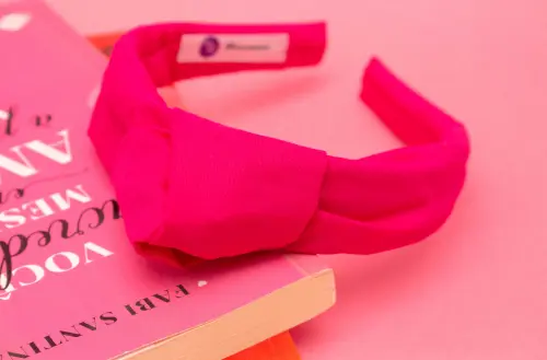TIARA | TRICOLINE LISO NÓ TURBANTE | PINK