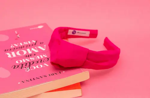 TIARA | TRICOLINE LISO NÓ TURBANTE | PINK