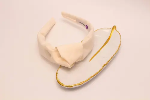 TIARA | TRICOLINE LISO NÓ TURBANTE | MARFIM