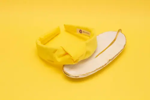 TIARA | TRICOLINE LISO NÓ TURBANTE | AMARELO