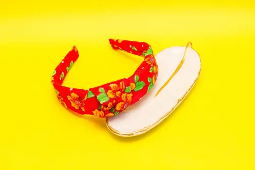 TIARA | TRICOLINE NÓ TURBANTE CHITA (CARNAVAL) | VERMELHO