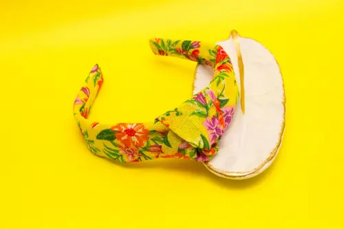 TIARA | TRICOLINE NÓ TURBANTE CHITA (CARNAVAL) | AMARELO