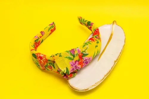 TIARA | TRICOLINE NÓ TURBANTE CHITA (CARNAVAL) | AMARELO
