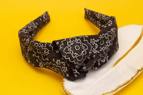 TIARA | TRICOLINE BANDANA NÓ TURBANTE | PRETA