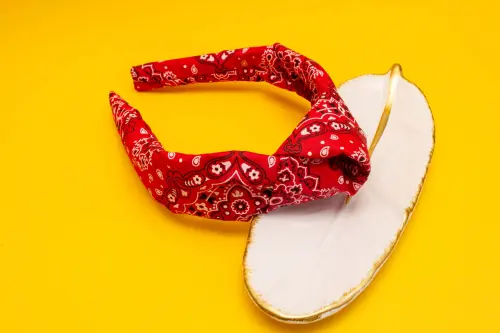 TIARA | TRICOLINE BANDANA NÓ TURBANTE | VERMELHO