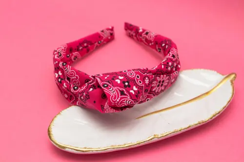 TIARA | TRICOLINE BANDANA NÓ TURBANTE | PINK