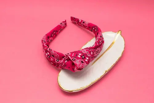 TIARA | TRICOLINE BANDANA NÓ TURBANTE | PINK