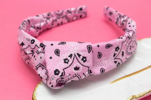 TIARA | TRICOLINE BANDANA NÓ TURBANTE | ROSA CLARO
