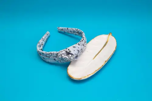 TIARA | TRICOLINE BANDANA NÓ TURBANTE | AZUL GELO