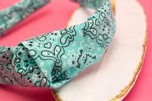 TIARA | TRICOLINE BANDANA NÓ TURBANTE | AZUL CLARO